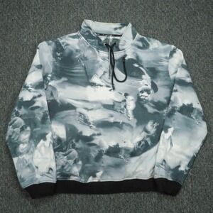 Opening Ceremony Pullover Mens Extra Large Blue Gray Quarter Zip Sweater Skater